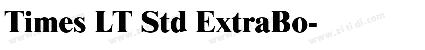 Times LT Std ExtraBo字体转换